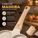 Frigideira Antiaderente com 4 Divisórias para Ovos e Hambúrguer