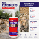 Cola Pedra Veda Forte 1L - aplicação em pedras decorativas