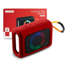 Caixa de Som Portátil Tomate MTS-1001 Vermelha