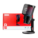 Microfone Gamer Condensador RGB Tomate MT-1070R Preto