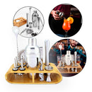 Kit Bartender Profissional Coqueteleira Inox 12 peças