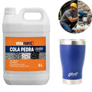 Kit Cola Pedra 5L Veda Forte com Copo Térmico Inox