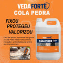 Kit Cola Pedra Veda Forte - copo térmico azul incluso